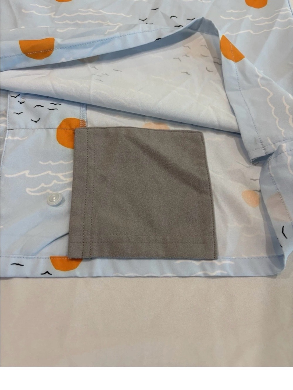 Waggle Golf Shirt Mens XL Light Blue Short-Sleeve Button-Up Shirt - Picture 6 of 6